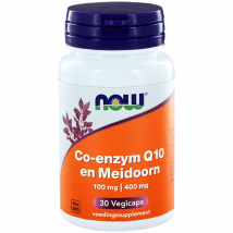 CoQ10, 100mg, with 400mg Hawthorn Berry - Now Foods - 30 Gélules Végétariennes