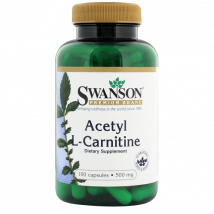 Gélules Acetyl L-Carnitine 500 mg | Swanson  | 100 pièces