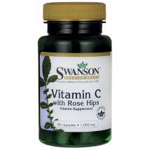 Vitamine C 1000mg W/RH - Swanson - 30 Gélules