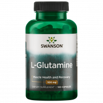 L-Glutamine en gélules 500mg | Swanson  | 100 pièces