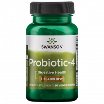 Gélules Probiotics Probiotic-4 - Swanson - 60 Gélules Végétariennes (2 Mois)