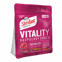 Poudres Vitality SlimFast Advanced - SlimFast - Framboise (ddm 30-09-2022) - 400 Grammes (9 Shakes)