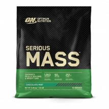 Gainer Serious Mass - Optimum Nutrition - Chocolat À La Menthe - 5,45 Kg (16 Shakes)