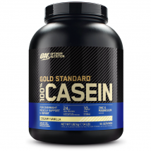 Protéine à absorption lente : Gold standard 100% Caseine - Optimum Nutrition - Vanille Crémeuse - 55 Servings (1820 Grammes)