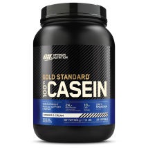 Protéine à absorption lente : Gold standard 100% Caseine | Optimum Nutrition | Cookies et crème | 924 grammes (28 shakes)