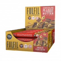 Barre vitamines et protéines - Fulfil Nutrition - Chocolate Peanut Butter - 15 Barres (825 Grammes)