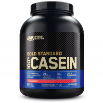 Protéine à absorption lente : Gold standard 100% Caseine | Optimum Nutrition | Fraise | 1,82 kg (55 shakes)