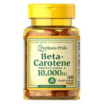 BETA-CAROTENE 10 000 IU - Puritan's Pride - 100 Capsules Molles