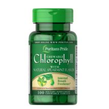 CHEWABLE CHLOROPHYLL WITH NATURAL SPEARMINT - Puritan's Pride - 100 Comprimés (3 Mg)