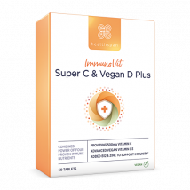 ImmunoVit Super C & Vegan D Plus - Healthspan - 60 Comprimés
