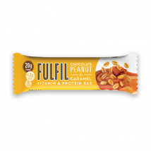 Barre vitamines et protéines - Fulfil Nutrition - Chocolate Peanut & Caramel - 1 Barre (55 Grammes)