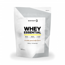 Whey Essential - Body&Fit - Chocolat Et Beurre De Cacahuètes - 1 Kg (40 Shakes)