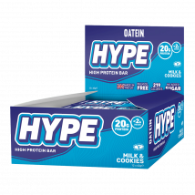 Barre protéinée Hype Protein Bar - Oatein - Lait Et Biscuits - 744 Grammes (12 Barres)