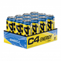 Boisson gazeuse C4 Original Carbonated | Cellucor | Frozen Bombsicle | 6000 ml (12 Canettes)