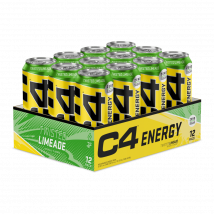 Boisson gazeuse C4 Original Carbonated | Cellucor | Twisted Limeade | 6000 ml (12 Canettes)