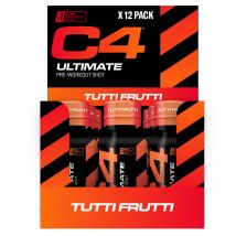 Cellucor C4 Ultimate Pre-Workout Shot | Cellucor | Tutti Fruit | 720 ml (12 pièces)