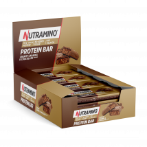 Barre protéinée Protein Bar Nutramino | Nutramino | Caramel Crémeux et Chocolat | 660 grammes (12 barres)