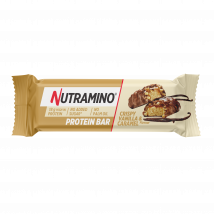Barre protéinée Protein Bar Nutramino | Nutramino | Vanille et caramel croustillant | 55 grammes (1 pièces)