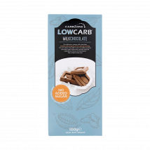 Low Carb Chocolate - CarbZone - Lait - 100 Grammes