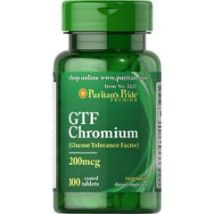 GTF Chromium 200mcg - Puritan's Pride - 100 Comprimés
