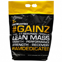 Poudre Gainz - Dedicated Nutrition - Vanille - 4 Kg (37 Shakes)