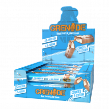 Barres Carb Killa Grenade - Grenade - Cookies Et Crème - 720 Grammes (12 Barres)