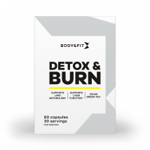 Gélules de perte de poids Detox & Burn | Body&Fit | 60 pièces (2 emballage pour un mois)