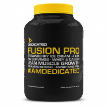 Fusion Pro - Dedicated Nutrition - Glace Chocolat Blanc Et Framboise - 1,81 Kg (56 Shakes)