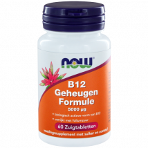 Vitamine B12 Formule Mémoire - Now Foods - Citron - 60 Comprimé À Mâcher (5000 Mcg)