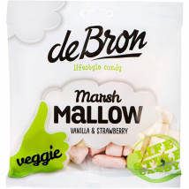 Guimauves végétariennes Marshmallows – Veggie - De Bron - Lifestyle Candy - Guimauve - 75 Grammes