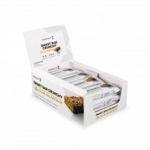 Smart Bars Crunchy - Body&Fit - Nouvelle & Améliorée - Café Et Chocolat Noir - 540 Grammes (12 Barres)