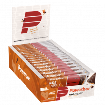 Barre énergétique Ride Energy Bar | Powerbar | Caramel cacahuète | 990 grammes (18 barres)
