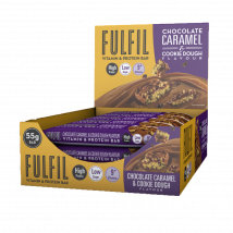 Barre vitamines et protéines - Fulfil Nutrition - Chocolate Caramel & Cookie Dough - 15 Barres (825 Grammes)