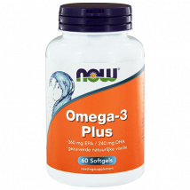 Omega-3 Plus - Now Foods - Naturel - 60 Capsules Molles