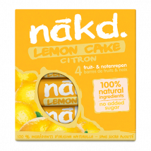 NAKD Bar - Nakd - Cake Au Citron - 4 Barres (140 Grammes)