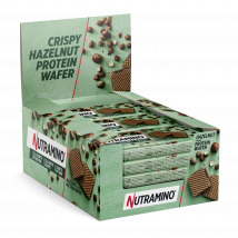 Gaufrette protéinée Nutra-Go Protein Wafer - Nutramino - Noisette - 39 Grammes (12 Pièces)