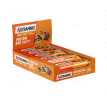 Barre protéinée Protein Bar - Nutramino - Cacahuètes Concassées Et Caramel - 720 Grammes (12 Barres)