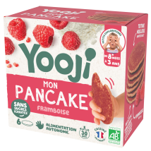 Plat Bébé De 8 à 36 Mois Pancake Framboise Bio Yooji