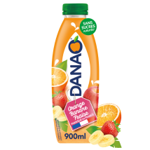 Boisson Lactée Orange Banane Fraise Sans Sucres Ajoutés
