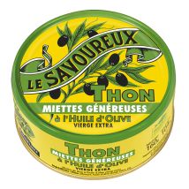 Le Savoureux - Miettes De Thon À L'huile D'olive Vierge Extra Le Savoureux - La Boite De 160g