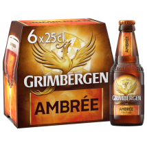 Grimbergen - Bière Ambrée D'abbaye 6,5% Grimbergen - 6x25cl