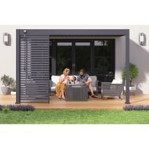 Pergola Bioclimatique 3 x 4m Anthracite OMBREA