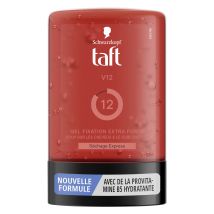 Gel Coiffant Fixation Extra Forte Séchage Express V12 Taft Taft