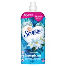 Adoucissant Concentré Emotions Energisant Notes De Jasmin & Fleurs Blanches 60 Lavages Soupline