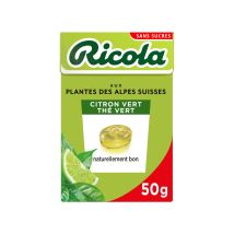 Bonbons Citron Vert, Thé Vert Sans Sucre Ajouté