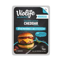 Violife - Spécialité Végétale En Tranches Supreme Saveur Cheddar 100% Plant Based Violife - Le Paquet De 7 Tranches