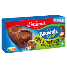 Brossard - Brownie Individuel Twist Chocolat Noisette Brossard - La Boîte De 156g