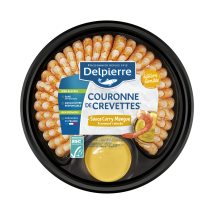 Crevettes En Couronne Sauce Curry Mangue Delpierre