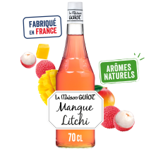 La Maison Guiot - Sirop Mangue Litchi La Maison Guiot - La Bouteille De 70cl