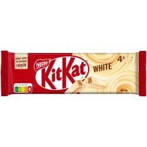 Kitkat - Barres Chocolatées Enrobage Blanc Kitkat - Les 4 Barres De 41,5g